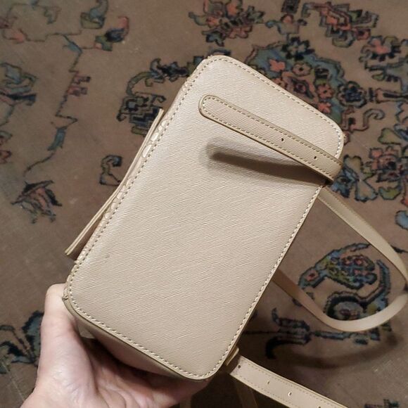 TRENDY oyster pinkish snakeskin PUFFER VEGAN MINI BACKPACK - Picture 10 of 11